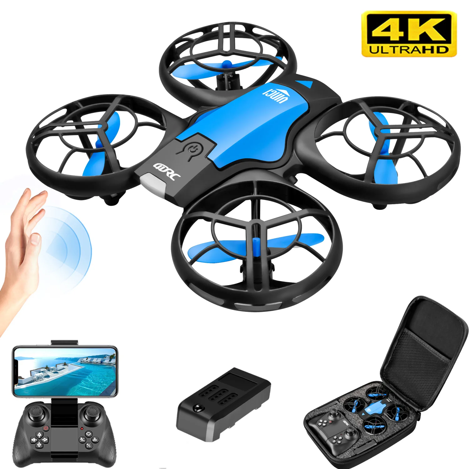طائرة بدون طيار صغيرة جديدة V8 - مراجعة Drone Surveying وسعره
